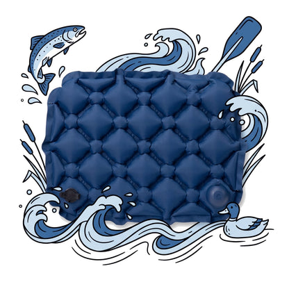 The Mood Cushion Lake Blue - packable hiking sit pad