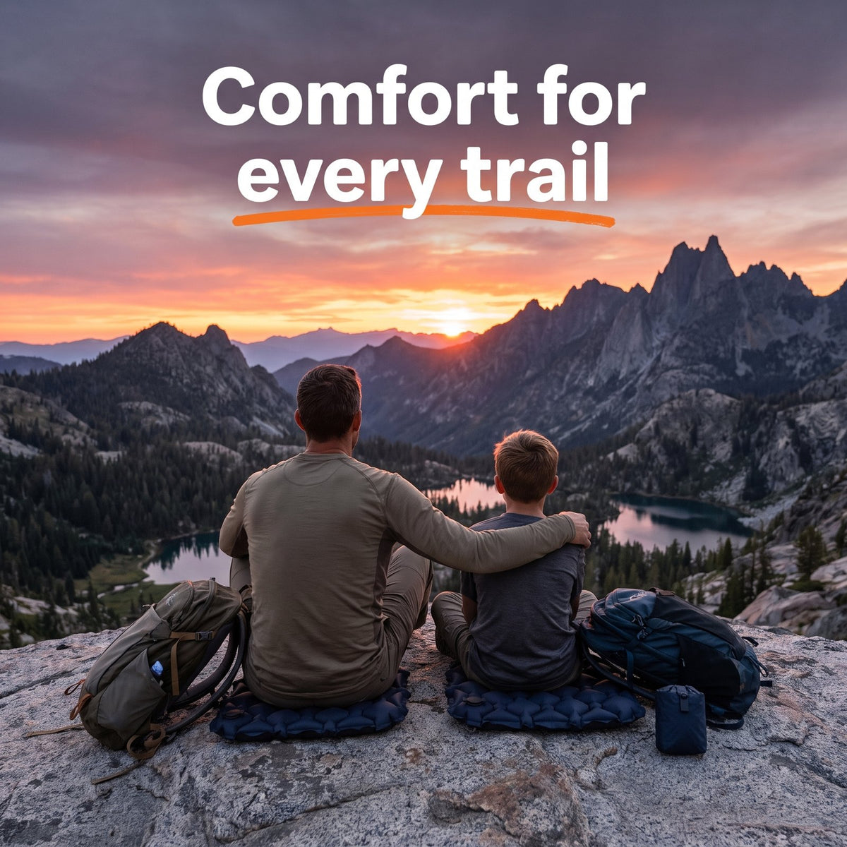 Comfort for every trail at sunset